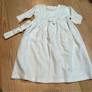 Bright Future velour‎ dress and headband 6-9 months